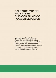 CALIDAD DE VIDA DEL PACIENTE EN CUIDADOS PALIATIVOS - CÁNCER DE PULMÓN