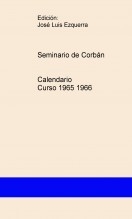 Seminario de Corbán Calendario Curso 1965 1966