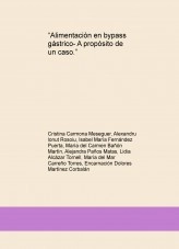 Libro “Alimentación en bypass gástrico- A propósito de un caso.”, autor Cristina Carmona Meseguer