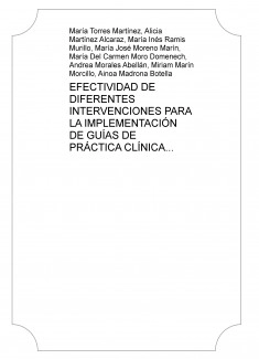 EFECTIVIDAD DE DIFERENTES INTERVENCIONES PARA LA IMPLEMENTACIÓN DE GUÍAS DE PRÁCTICA CLÍNICA
