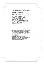 Libro "HUMANIZACIÓN EN ENFERMERÍA: VALORACIÓN DE LA RELACIÓN Y EL CUIDADO EN PROFESIONALES Y USUARIAS", autor enfermeros123