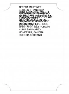 INFLUENCIA DE LA MUSICOTERAPIA EN PERSONAS CON DEMENCIA