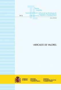 TEXTO LEGAL Nº 3/2018 "MERCADO DE VALORES"