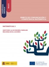 Libro Enseñanzas iniciales: Nivel II. Ámbito de Comunicación y Competencia Matemática. Matemáticas 2. Gestiono la economía familiar. Mejoras en el ahorro, autor Ministerio de Educación y Formación Profesional