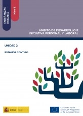 Libro Enseñanzas iniciales: Nivel I. Ámbito de Desarrollo e Iniciativa Personal y Laboral. Unidad 2. Estamos contigo, autor Ministerio de Educación y Formación Profesional