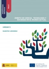 Libro Enseñanzas iniciales: Nivel I. Ámbito de Ciencia, Tecnología y Sociedad en el Mundo Actual. Unidad 5. Nuestro universo, autor Ministerio de Educación y Formación Profesional