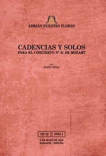 Cadencias y solos para el concierto nº 21 de Mozart