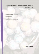 Libro 3 piezas en forma de ritmo, autor Jesús Ramírez Fernández
