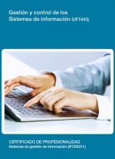 Libro UF1643 - Gestión y control de los sistemas de Información, autor Editorial Elearning 
