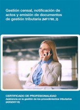 Libro MF1785_2 - Gestión censal, notificación de actos, autor Editorial Elearning 