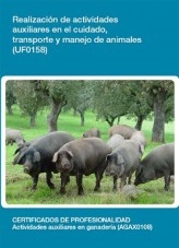Libro UF0158 - Operaciones auxiliares en el cuidado, transporte y manejo de animales, autor Editorial Elearning 