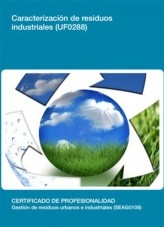 Libro UF0288 - Caracterización de Residuos industriales, autor Editorial Elearning 