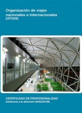 Libro UF0326 - Organización de viajes nacionales e internacionales, autor Editorial Elearning 