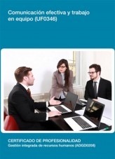 Libro UF0346 - Comunicación efectiva y trabajo en equipo, autor Editorial Elearning 