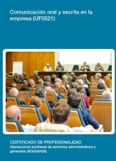 Libro UF0521 - Comunicación oral y escrita en la empresa, autor Editorial Elearning 