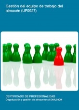 Libro UF0927 - Gestión del equipo de trabajo del almacén, autor Editorial Elearning 