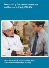 Libro UF1090 - Dirección y recursos humanos en restauración, autor Editorial Elearning 
