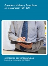 Libro UF1091 - Cuentas contables y financieras en restauración, autor Editorial Elearning 