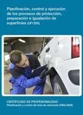 Libro UF1256 - Planificación, control y ejecución de los procesos de protección, preparación e igualación de superficies, autor Editorial Elearning 