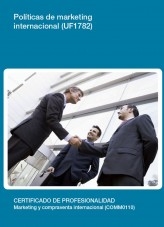 Libro UF1782 - Políticas de marketing internacional, autor Editorial Elearning 