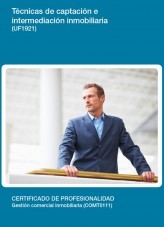 Libro UF1921 - Técnicas de captación e intermediación inmobiliaria, autor Editorial Elearning 