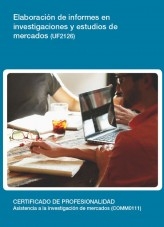 Libro UF2126 - Elaboración de informes en investigaciones y estudios de mercados, autor Editorial Elearning 