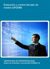 Libro UF2399 - Evaluación y control del plan de medios, autor Editorial Elearning 