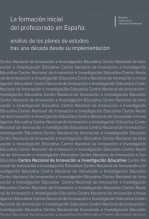 Libro La formación inicial del profesorado en España: análisis de los planes de estudios tras una década desde su implementación, autor Ministerio de Educación y Formación Profesional
