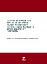 Libro Síndrome de Burnout en el personal de enfermería: Revisión bibliográfica y recomendaciones de actuación para su prevención y tratamiento., autor Marta Barcelo Pedreño
