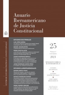 Anuario Iberoamericano de Justicia Constitucional, nº 25 (I), 2021
