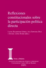 Libro Reflexiones constitucionales sobre la participación política directa, autor Centro de Estudios Políticos y Constitucionales