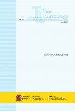 Libro TEXTO LEGAL Nº 11/2021 "INCENTIVOS REGIONALES" (Actualización noviembre 2021), autor Libros del Ministerio de Hacienda