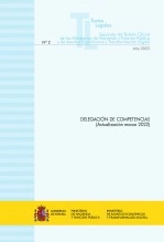 Libro TEXTO LEGAL Nº 2/2022 "DELEGACIÓN DE COMPETENCIAS" (Actualización marzo 2022), autor Libros del Ministerio de Hacienda