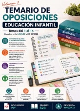 TEMARIO OPOSICIONES EDUCACIÓN INFANTIL. PARTE 1. TEMAS 1-14