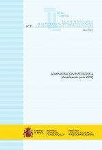 Libro TEXTO LEGAL Nº 8/2022 "ADMINISTRACIÓN ELECTRÓNICA" (Actualización junio 2022), autor Libros del Ministerio de Hacienda
