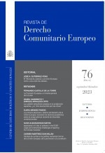 Libro Revista de Derecho Comunitario Europeo, nº 76, septiembre-diciembre, 2023, autor Centro de Estudios Políticos y Constitucionales