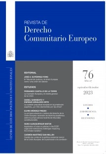 Revista de Derecho Comunitario Europeo, nº 76, septiembre-diciembre, 2023