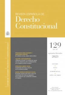 Revista Española de Derecho Constitucional, nº 129, septiembre-diciembre, 2023