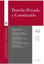 Libro Derecho Privado y Constitución, nº 43, julio-diciembre, 2023, autor Centro de Estudios Políticos y Constitucionales