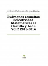 Libro Exámenes resueltos Selectividad Matemáticas II Castilla y León Vol 2 2019-2014, autor Sergio Barrio