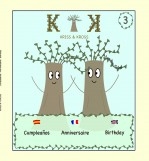 Libro KRISS & KROSS "Cumpleaños / Anniversaire / Birthday", autor LAURA MARTÍNEZ DE LA HERA