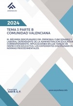 Libro Tema 3 PARTE B. El régimen disciplinario del personal funcionario y laboral dependiente de la administración educativa correspondiente. Implicaciones en las tareas de inspección educativa. Los expedientes disciplinarios: normas procedimentales, autor EDICIONES PIXEL