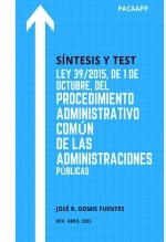 Libro Síntesis y test de la Ley 39/2015, de Procedimiento Administrativo Común de las Administraciones Públicas, autor EDICIONES PIXEL