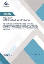 Libro Tema 37. Los centros privados. Tipos de centros. Autorización de centros privados. Competencias y carácter propio. Los centros privados concertados. Disposiciones que los regulan, autor EDICIONES PIXEL