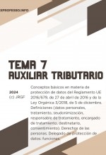 Libro Tema 7. Conceptos básicos en materia de protección de datos, autor EDICIONES PIXEL