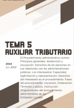 Libro Tema 5: El Procedimiento administrativo común: Principios generales. Abstención y recusación. Derechos de las personas en sus relaciones con las administraciones públicas, autor EDICIONES PIXEL