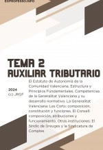 Libro Tema 2. El Estatuto de Autonomía de la Comunidad Valenciana. Estructura y Principios Fundamentales. Competencias de la Generalitat Valenciana y su desarrollo normativo. La Generalitat Valenciana: Les Corts: composición, constitución y funciones. El Co, autor EDICIONES PIXEL