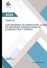 Libro Tema 46: Los Informes de Inspección. Clases de Informes. Normas para su Elaboración y Trámite, autor EDICIONES PIXEL