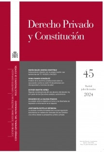 Derecho Privado y Constitución, nº 45, julio-diciembre, 2024