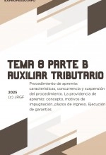 Libro Tema 8. Procedimiento de apremio: Características, concurrencia y suspensión del procedimiento. La providencia de apremio: concepto, motivos de impugnación, plazos de ingreso. Ejecución de garantías, autor EDICIONES PIXEL
